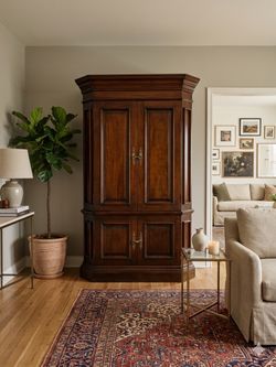 MAHOGANY armoire dresser cabinet