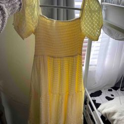 Yellow Sundress From Shein Size Large