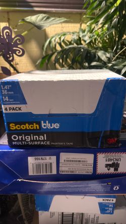 Box of 16 1.5” scotch blue tape rolls