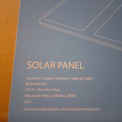 Solar panel not tested new