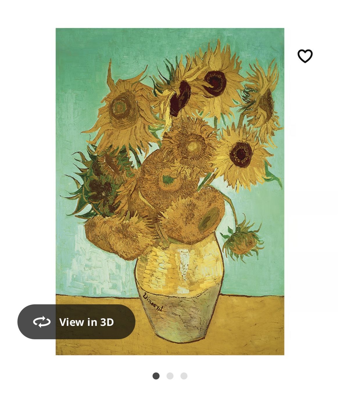 IKEA BJORKSTA BJÖRKSTA Wall Art CANVAS Sun Flowers VINCENT VAN GOGH 46.5"X30.75"