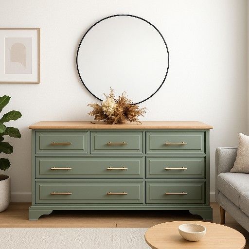 Refinished Solid Maple Dresser