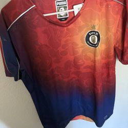 RARE Bape x Puma soccer Jersey L