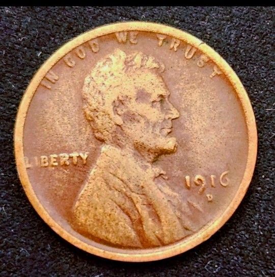 1916 D LINCOLN Wheat CENT PENNY