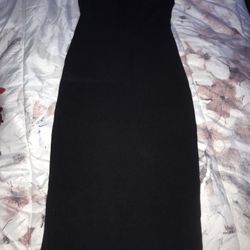 black strapless dress