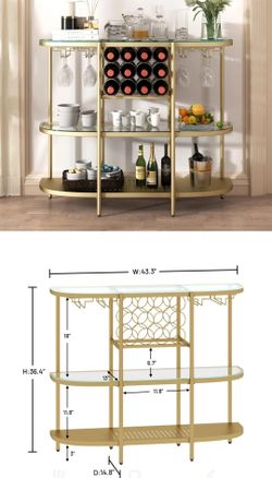 wine stand (gold)