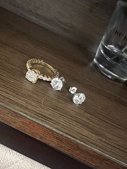 Diamond Ring and Diamond Studs
