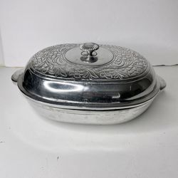 Pewter Serving Dish/ with Lid Silver by Flamingo model 5082