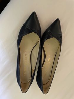 Anne Klein Navy blue Pointed-Toe low heels