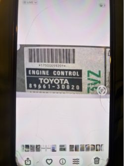 89551-3D020 Engine control Module ECU ECM 1994 Toyota 4Runner V6