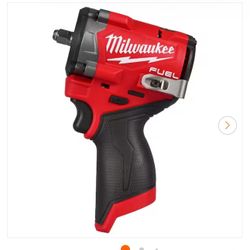 Milwaukee M12 FUEL 12V Lithium-Ion Brushless Cordless Stubby 3/8 in. Impact Wrench (Tool-Only)