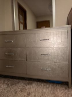 Dresser with mirror