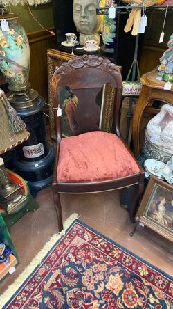 Small antique vanity chair