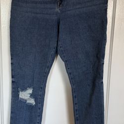 Good American Distressed Skinny Jeans Size: 10/30