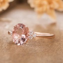 Pink Topsoil And Cz 14k Plated 