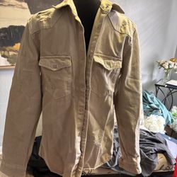 Zara Sand Denim Jacket 