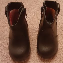 Little Girls' Size 5 Zip-Up Black Boots by Cat & Jack Target Brand