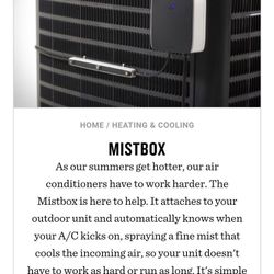 Mistbox AC Condenser Water Mister
