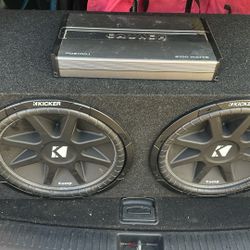 “15 Dual Subwoofer Kickers & 1200 Watt Crunch Amp 