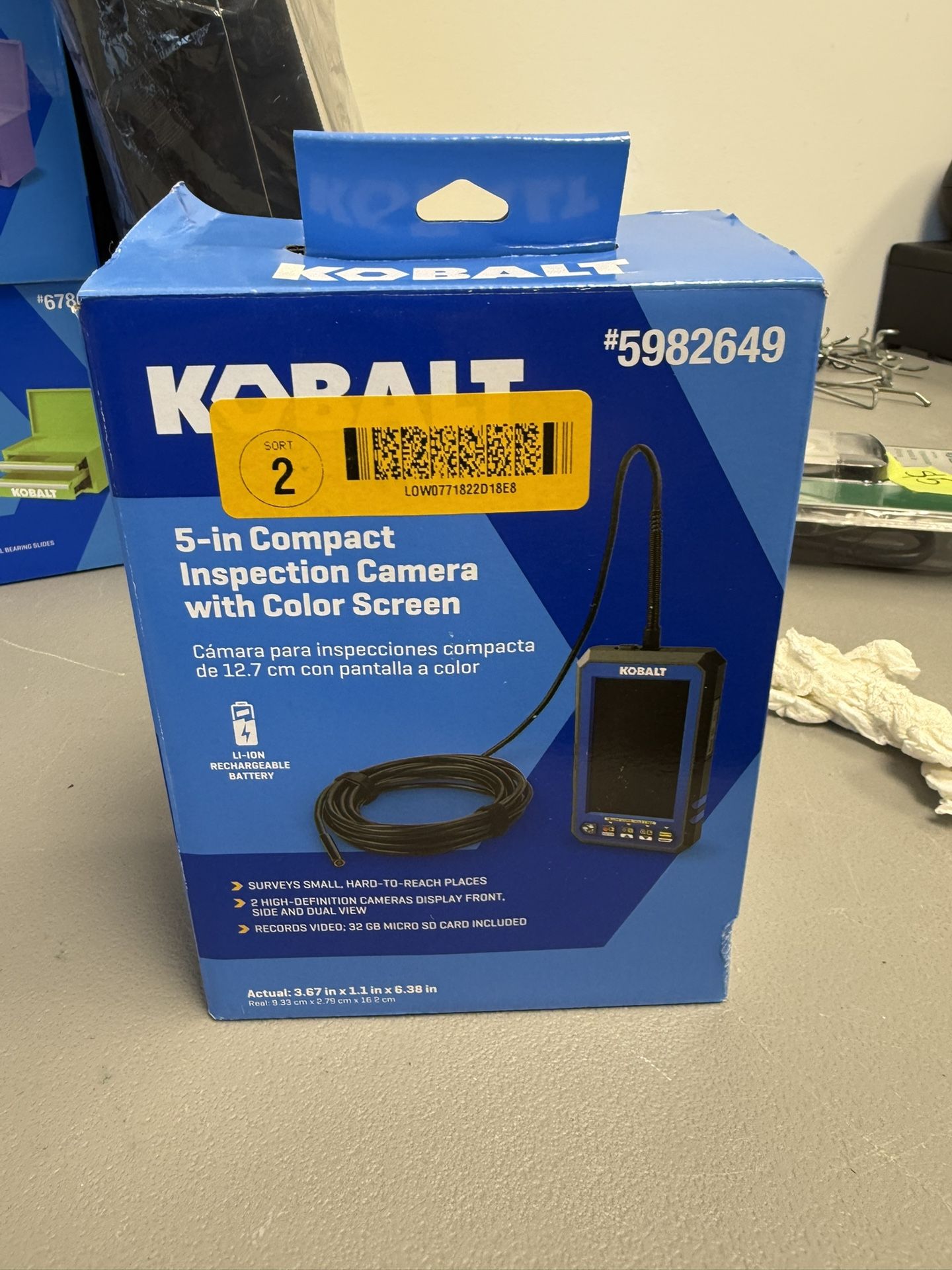 Kobalt 5-in Rechargeable Compact Inspection Camera
