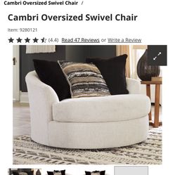 Cambri Oversized Swivel Chair