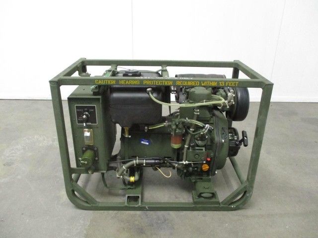 Dewey Electronics 531A 2 KW Tactical Military Diesel Generator Gen Set 120 V 60Hz Output