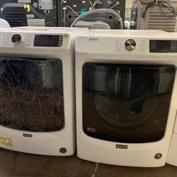 MAYTAG WASHER AND GAS DRYER 