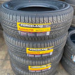 265/70r17 Forceland Set of New Tires Set de Llantas Nuevas 