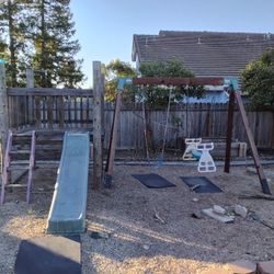 Outdoor Fort And Swing set