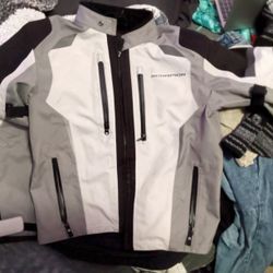 Scorpion EXO Optima Motorcycle Jacket in gray. 