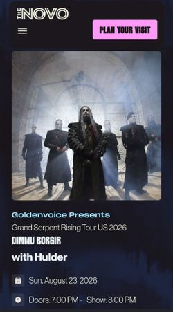 GA PIT - ticket concert Dimmu Borgir