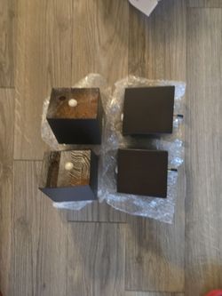Set of 4 Square Wood Furniture Legs