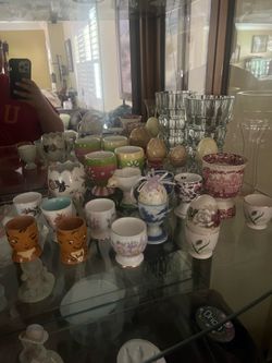 Vintage egg cup collection