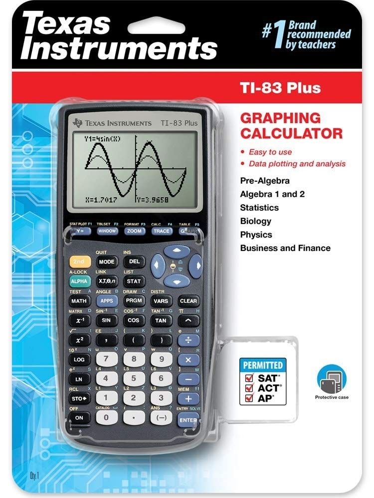 TEXAS INSTRUMENTS TI-83 PLUS GRAPHING CALCULATOR