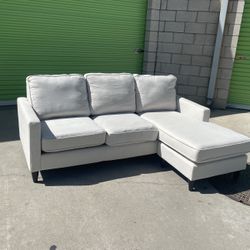 *Free Delivery* Gray Sectional Couch Sofa w/ Reversible Chaise