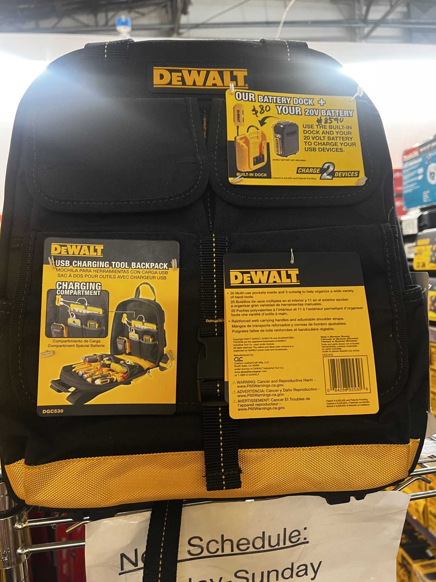 Dewalt Jobsite Pack back