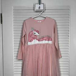 Girls Unicorn Dress Size 6/7