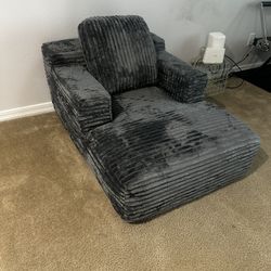 Gray Boneless Lounge Chair 