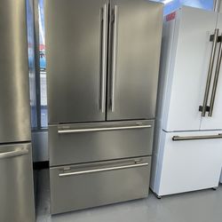 Forno Moena 36 in. 19.2 cu. ft. French Door Refrigerator with Ice Maker in Stainless Steel