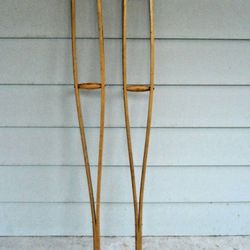 Antique Wooden Crutches