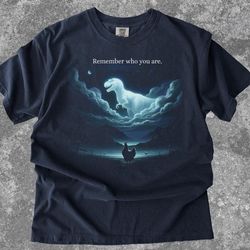 Chicken Dinosaur Shirt Remember Who You Are Shirt, Funny Evolution Joke Meme Tee