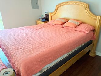 King size bed with mattress