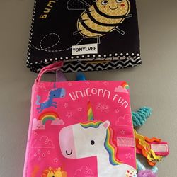Baby Sensory Cloth Books (See Description)