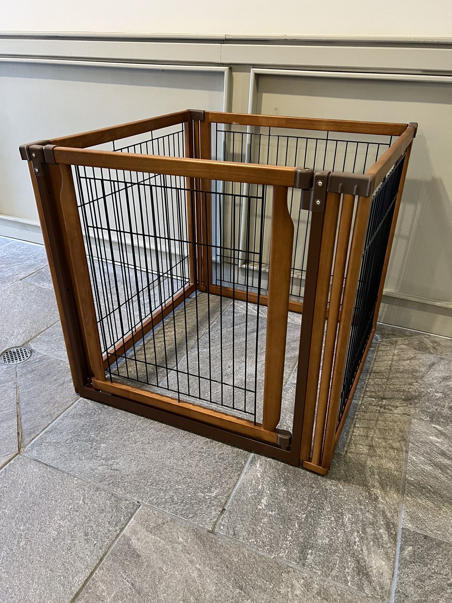 Dog Crate - Collapsible Wood & Metal