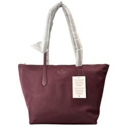 NWT Kate Spade Kitt Little Better Nylon Tote Large Purse Shoulder Deep Berry