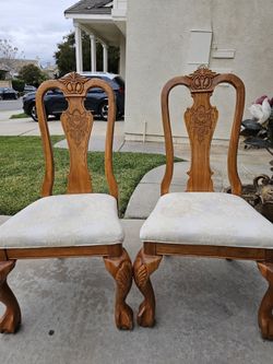 Wood Dining Chairs, Set Of 2