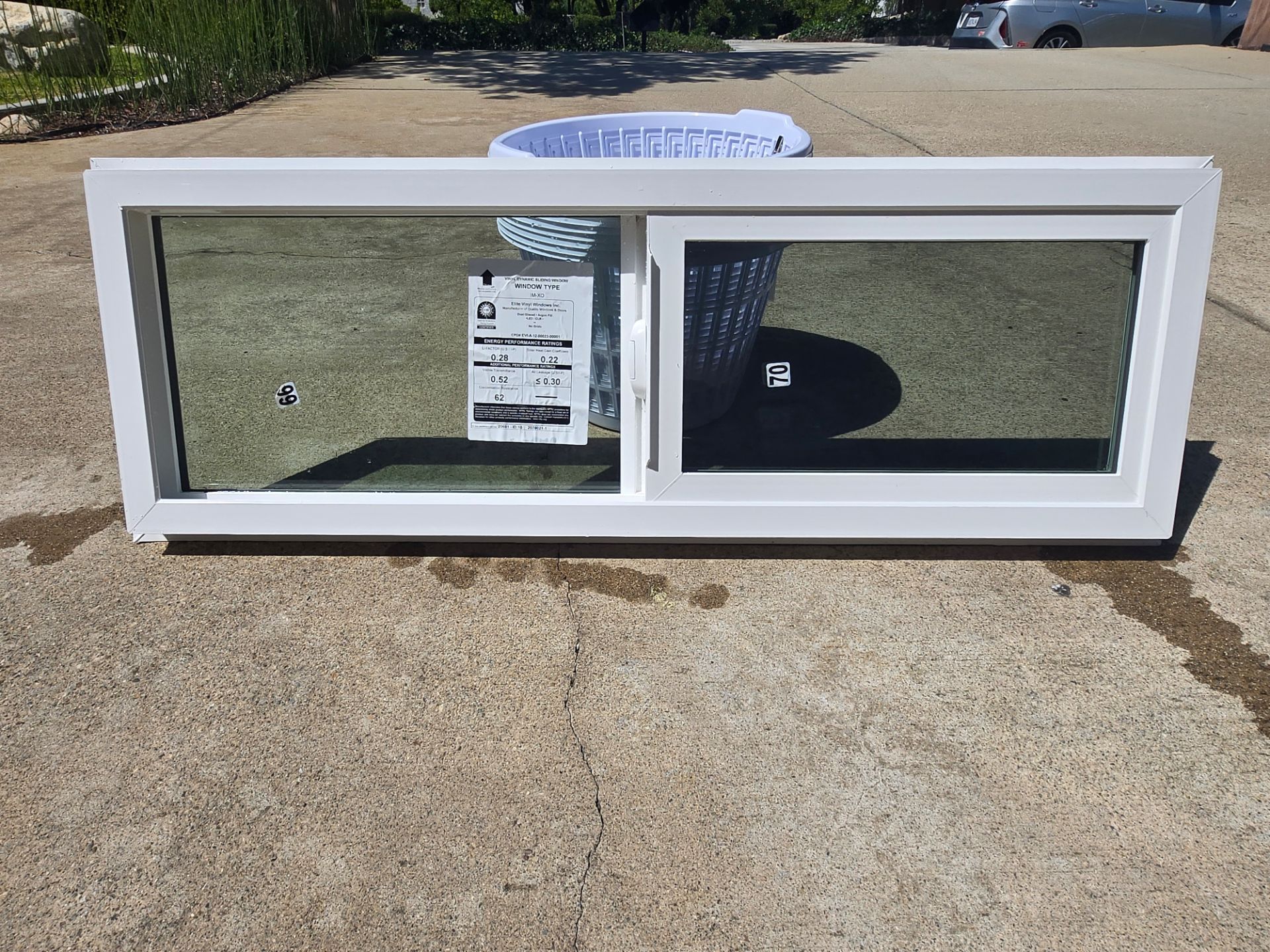 New construction window 46.5" X 15.5 - $80 or best offer