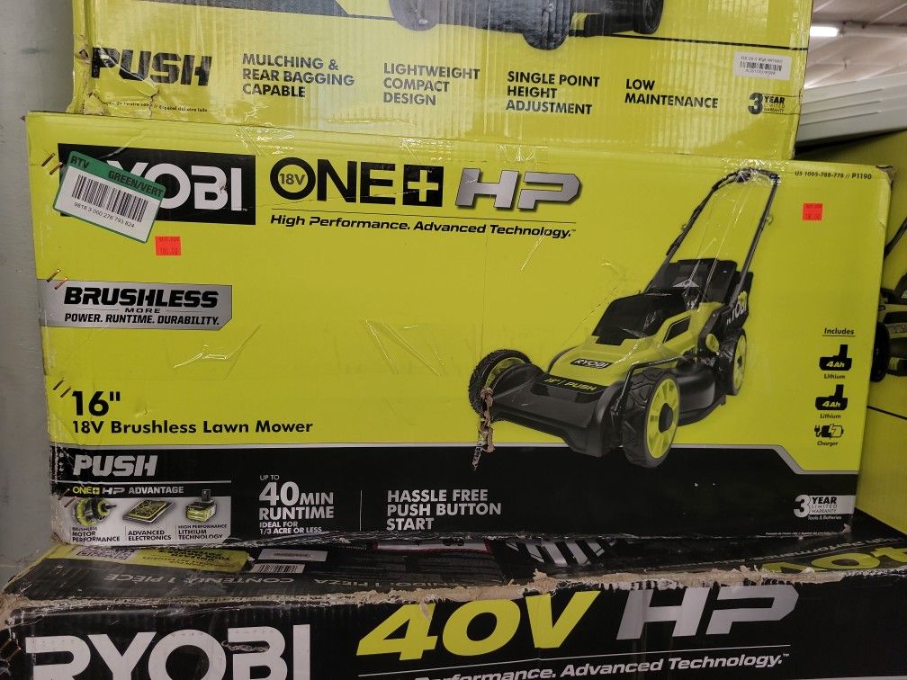 Ryobi 18v Brushless Lawn Mower