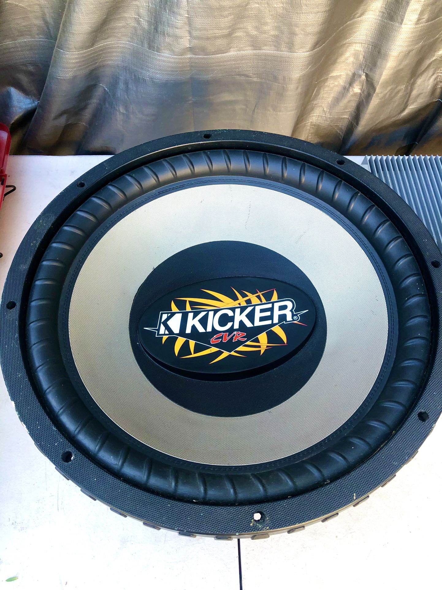 Old School” KICKER CompVR 18” Inch - 03CVR18 - RARE ***GHOST*** Subwoofer
