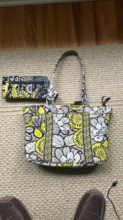 Vera Bradley Quilted Tote Bag with Wallet